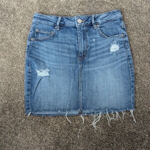 Garage Denim Pencil Skirt